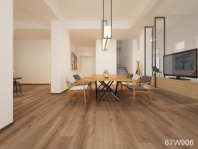 China Anti - Scratch Vinyl Wood Flooring , Click System Wood Look Vinyl Flooring for sale