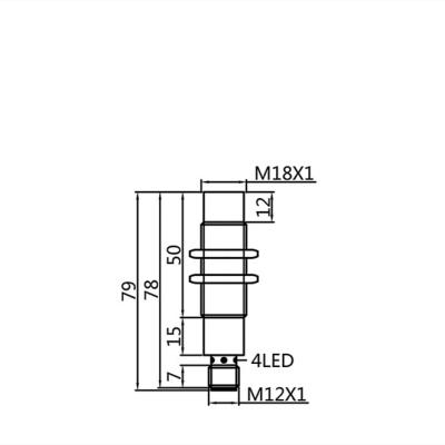 China Proximity Sensors PBT M18 IP67 Switch 20mm Inductive Proximity Sensor for sale