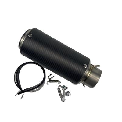 China 50cc 100cc 125cc 420cc 600cc Motorcycle Exhaust Muffler Titanium Alloy Modified Pipe For Universal for sale