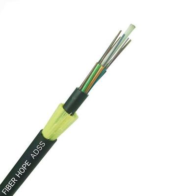 China Duct / Aerial Factory Single Mode G.652 Cable YOFC ADSS 24 Core Direct Outdoor Fiber Optic Cable for sale