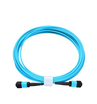 China FTTH System Fiber Optic 8 Core MPO MTP Patch Cord OM3 Cable for sale