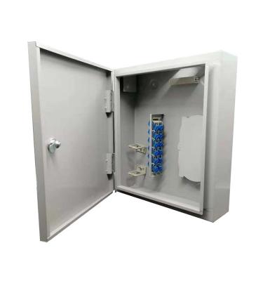 China Good Quality 1.5 Mm Thick FTTH 12 24 Core Distribution Box Wall Mount Indoor Cabinets for sale