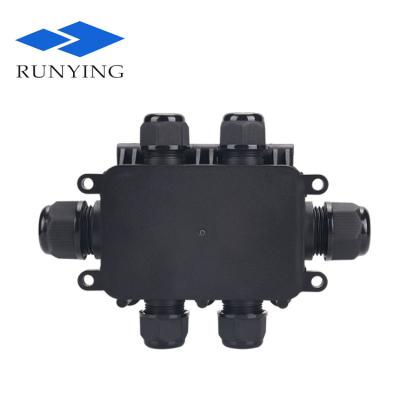 China 0.5-4 Square Functional IP68 Underground Water Grounding Cable Electrical Waterproof Junction Box 6 Terminal Block Enclosure Brackets 6 for sale