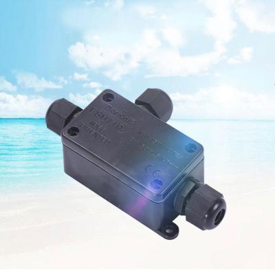 China 3 Holes 4-8mm Dustproof Ultraviolet-proof Outdoor Plastic Junction Box Indoor/Outdoor Flame Retardant Cable Connector Box IP66 Wire Connectors for sale