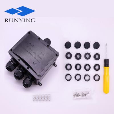 China Factory Price Indoor/Outdoor European Standard Plastic Terminal Block IP68 Water Proof PC Wire Junction Box for sale