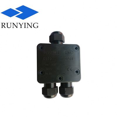 China IP68 Nylon Indoor / Outdoor Terminal Block Box With Explosion Proof Connectors 3 Terminal Racks Distribution Junction Box for sale