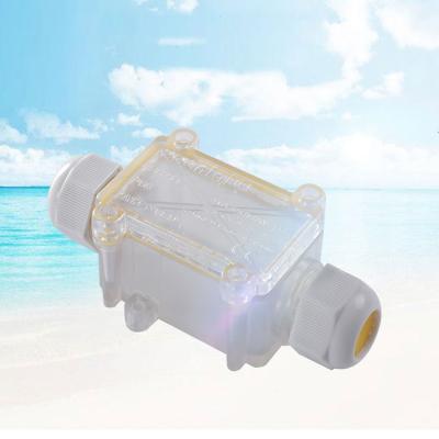 China Indoor / Outdoor 2 Way One In One Cable Connector Junction Box IP68 Waterproof Outdoor 4-15mm Wire Connector Lighting Box for sale