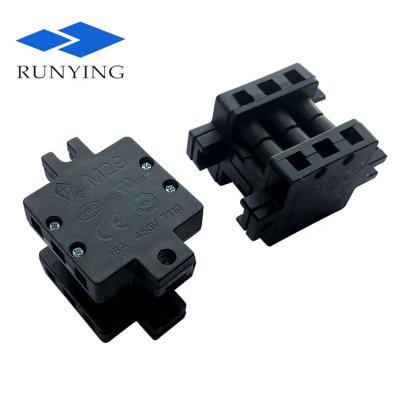 China LED Lighting Factory Price M29 Knife Switch Connector With 3 Pole High Intensity Street Light With Terminal Block Male And Female Pair for sale