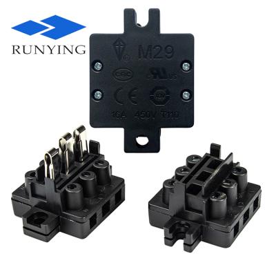 China LED Lighting Power Protection Switch M29 Mini Current Circuit Breaker Male-out Small Street Light Connector And Female Plug-in Terminal for sale