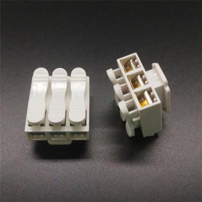 China Wire Connecting OEM Stamping Press Type Screwless Terminal Connector Wholesale Insulated Self Locking Electrical Terminal for sale