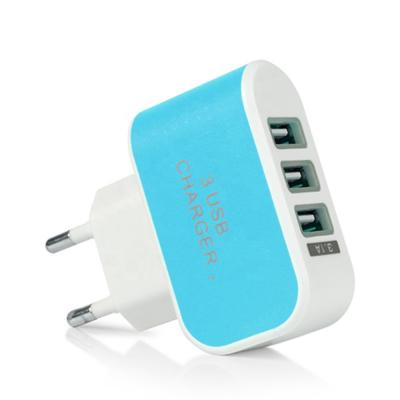 China Travel Wall Charger OEM USB Charger 3 Ports 5V2A USB Wall Power Adapter EU Charger Charging Huawei Mate 20 Lite P20 USB Phone Chargers for sale