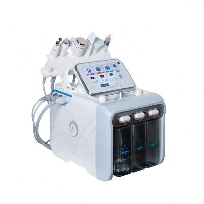 China Exfoliators Nubway 6 Handle Skin Whitening Shrink Peers Hydraulic Dermabrasion Machine for sale