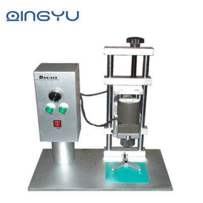 China Small Screw Beverage Semi Automatic Plastic Glass Water Bottle Jar Capping Machine for sale