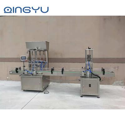 China Beverage Automatic Vacuum Jar Glass Bottle Glass Capping Machine for sale