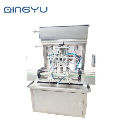 China Full Automatic Plastic Paste Filling Machine Food Bottle Paste Machine 4 Heads for sale