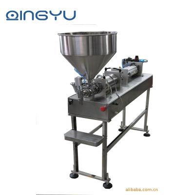 China Food Double Nozzles Vertical Ointment Filling Machine / Full Nozzle Automatic Pneumatic Liquid Filling Machine for sale