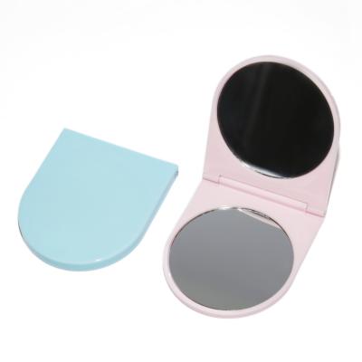 China Double Sided Pocket Mirror Makeup Mirror , Portable Travel Makeup Mirror For Women for sale