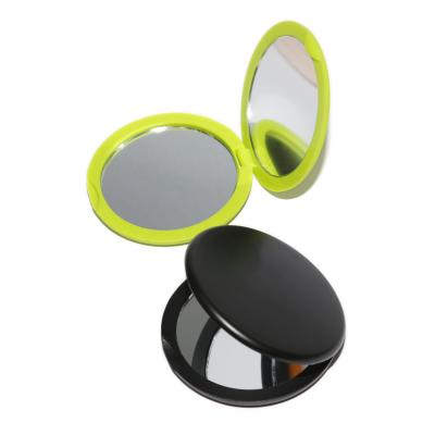 China Pocket Mirror Around Double Sided Makeup Mirror , Portable Travel Makeup Mirror For Women for sale