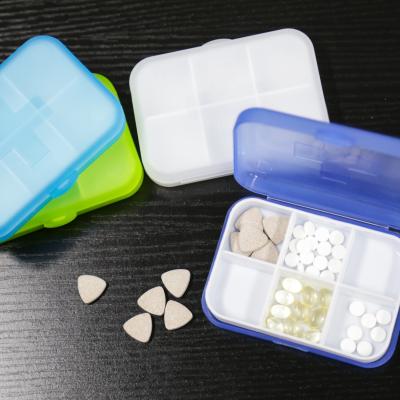 China Pocket pill organizer, portable small travel pill box, factory plastic pill box GW5112 for sale