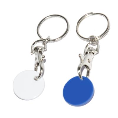 China Plastic plastic key chain with metal split ring, brand souvenir for exhibition, cheap key chain for sale