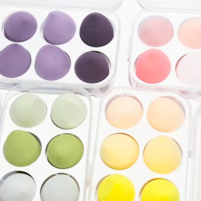 China 8 Pcs Dry And Wet Use Makeup Sponge Set Blending Blender Beauty Foundation, Sponge For Foundation GW6202 for sale