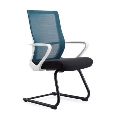 China Mesh Cheap Price Fixed Armrest (Height) Base Adjustable Nylon Swivel Blue Teal Office Chair for sale