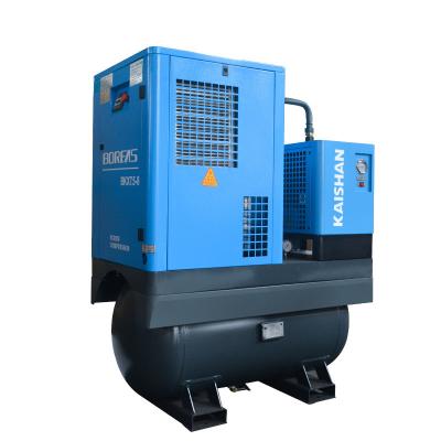 China Lubricated Industry Used AC Motor Power Rotary Scroll Type 15 Kw Air Compressor With Dryer for sale