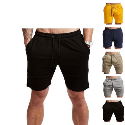 China Custom Gym Running Men's Logo Solid Color Blank Cotton Terry Sweat Short Pants Anti-wrinkle Men's Shorts for sale