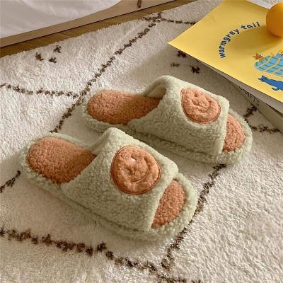 China Fashion Trend Wholesale Customize Designer Pink Indoor Indoor Outdoor House Bedroom Fuzzy Plush Ladies Slippers Cheap Wholesale for sale