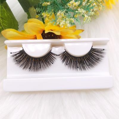 China 2021 Newest Yumeng 3D CrownEyelashes 17mm Spherical Double Layers Silk Synthetic Hair Lashes for sale