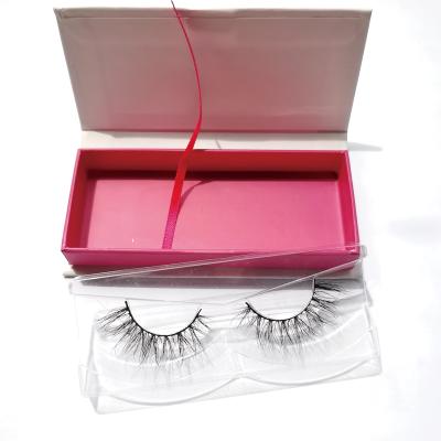 China Customized Long Packing Natural Real Mink Eyelash Normal Length Wholesale Handmade Mink Eyelashes for sale