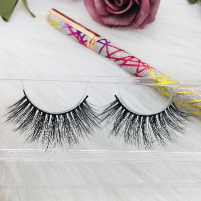 China Wholesale Real Mink Fur 20MM Seller 100% Criss Cross Mink Eyelashes Mink False Lashes 100% Eyelash for sale