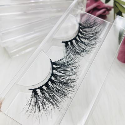 China Wholesale Crisscross 3D Mink Eyelash, 25MM Handcrafted Mink Eyelashes, Custom Private Label 3D Mink Eyelashes Vendor for sale