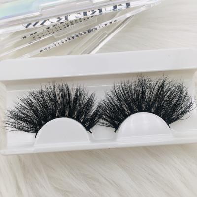 China Factory Price Crisscross 100% Real 3D 25MM Mink Fluffy Eyelash Private Label Lash Boxes Custom Made 3D Mink Lahes Wholesale for sale