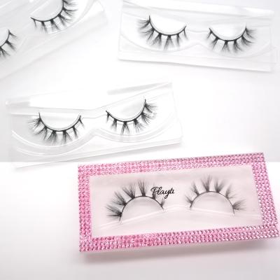 China 100% strands 3D natural short full natural eyelashes seller's sale eyelashes handmade short eyelashes for sale