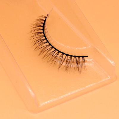 China Wholesale Feather Bottom Strip Mink Eye Lashes Full Recycled Mink Eyelash Sellers 3d Short 8mm Mink Eyelash for sale