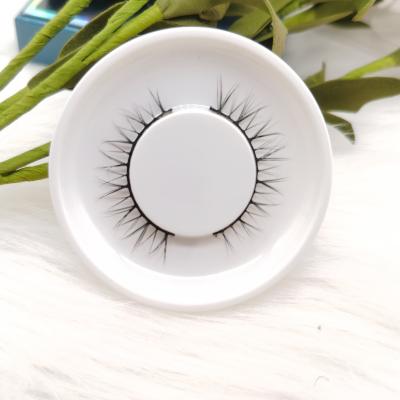 China Wholesale Natural Custom Eyelash Packaging 5D Fluffy Bottom Classic Natural Mink Strip False Eyelashes 3D Full Lashes for sale