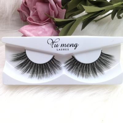 China High Quality Mink Eyelash Vendors 3D Faux Silk Private Label False Lashes Price 3D Natural Eyelash High Quality Silk Bottom Lashes for sale