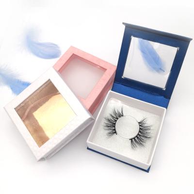 China Wholesale Custom Logo Personal Care Square Lash Magnetic Eyelash Paper Box Packaging Box Wick Boxes for sale