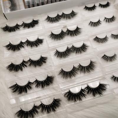 China Wholesale 3D 25MM Natural Long Length Mink Hair Eyelash Too Long Eyelash Sellers Private Label Custom Own Logo Lash Packaging for sale