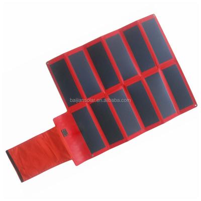 China The solar power charger is for charging all devices when outdoor foldable 18V PV solar power charger manufacturer for sale