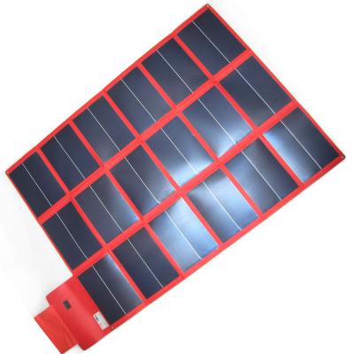 China Foldable solar charger is for charging all devices when outdoor foldable amorphous solar charger 112W cover for 4WD offroad 4X4 for sale