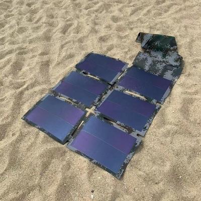 China The foldable solar charger is for charging all devices when outdoor voltaic flexible solar charger odm junction box for sale