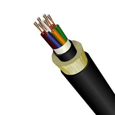 China high quality ADSS fiber Optica cable outdoor g652d 12 24 58 80 core hilos single mode span 200 single PE jacket for sale