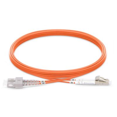 China Fiber Optic Patch cord ST FC Duplex OM3 OM4 10G high speed Multimode  LSZH Jacket communication Internet for sale