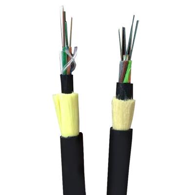 China ADSS fiber optic cable 144 Core G652D double jacket SM for infrastructure Internet communication for sale