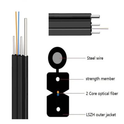 China Drop cable gjyxfch self-supporting G657A1 A2 for ftth system access building wire for sale