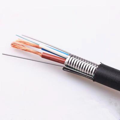 China OPLC Photoelectric Composite Hybrid Cable 4 Core Fiber Optic Cable With Copper Wire for sale