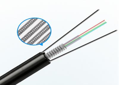 China Telecomunicações GYXTW 24 núcleo de modo único cabo de fibra óptica exterior com fio de aço à venda