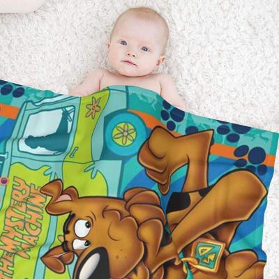 China Anti-Pull Digital Printing Flannel Polyester Fleece Customized Baby Photo Blanket for sale